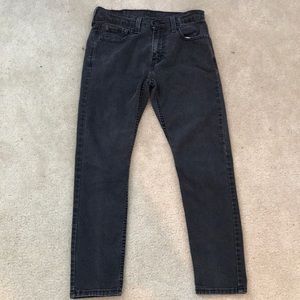 Levi 512 Slim Tapered black charcoal jean W30/L30